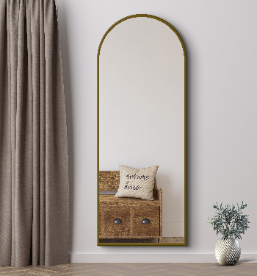 Arched Full Length Mirror 60×180 cm – Gold Frame