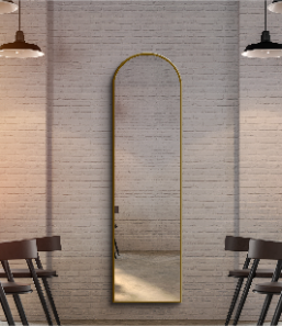 Arched Full Length Mirror 50×180 cm – Gold Frame