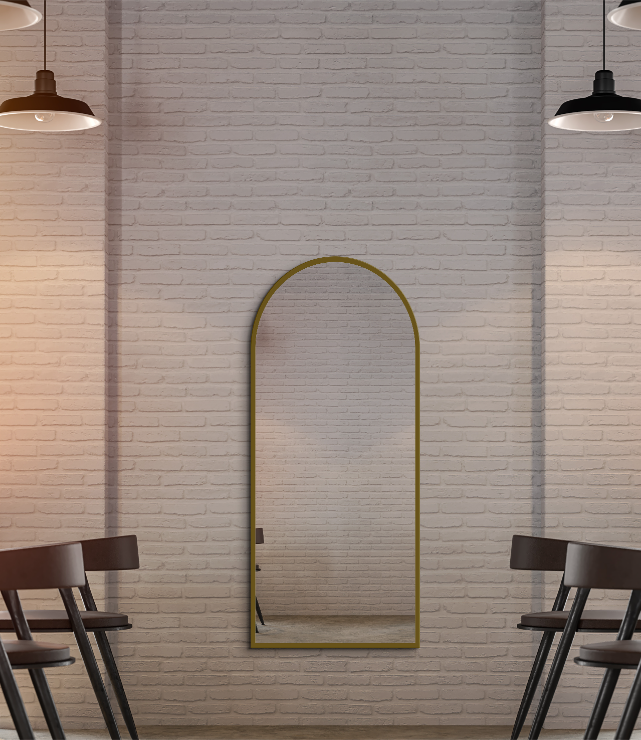 Arched Full Length Mirror 50×140 cm –Gold Frame