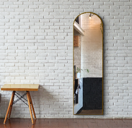 Arched Full Length Mirror 50×180 cm – Gold Frame