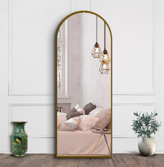 Arched Full Length Mirror 60×180 cm – Gold Frame