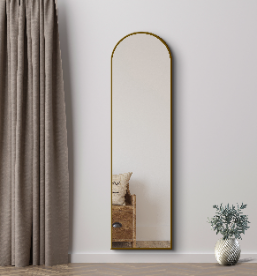 Arched Full Length Mirror 50×180 cm – Gold Frame