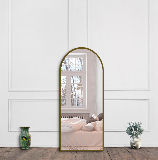Arched Full Length Mirror 50×140 cm –Gold Frame