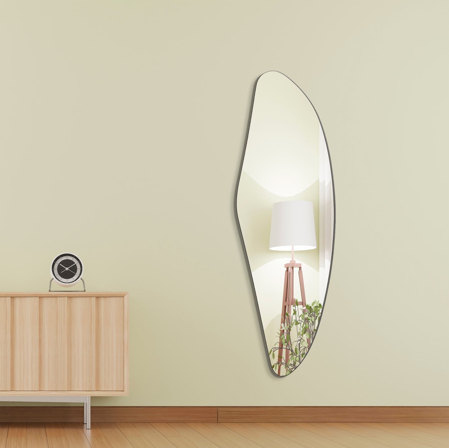 Asymmetrischer Designer Spiegel – Organische Form